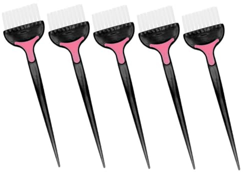 BEBEMOKO 5 Stück Teiliges Haarfärbepinsel Langlebigem Sicherem Material für Präzises Auftragen von Haarfarbe Wiederverwendbar Salon Heimgeeignet für Professionelle und DIY haarfärbung