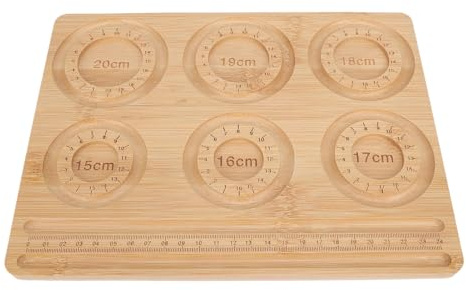 Denash Planche à Perles pour la Fabrication de Bijoux, Plateau à Perles en Bois Massif avec échelle de Mesure de 15 à 20 Cm pour la Fabrication de Bracelets, L'artisanat et la