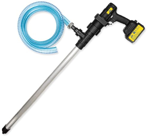 Fasspumpe 21V 450W Alu Diesel-Biodiesel-Heizölpumpe Umfüllpumpe Set Selbstansaugend