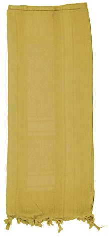 Mato & Hash Militärischer Shemagh-Schal, 100 % Baumwolle, Keffiyeh-Schal, gold, Single