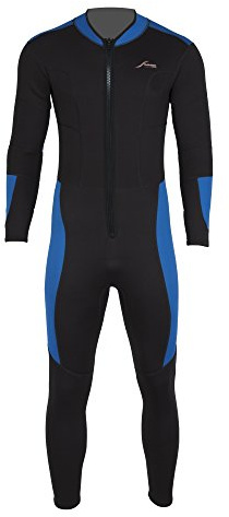 SCUBATEC 3 mm Neoprenanzug mit Front-Zip, Langer Wetsuit Herren Damen, leicht anzuziehender Nassanzug für Tauchen, Schnorcheln, Schwimmen & Wassersport, 52 (L)