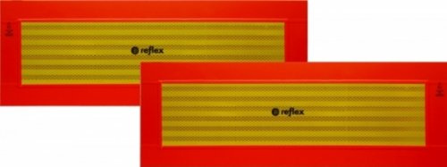 Heckwarntafel für Anhänger und Auflieger, magnetisch, ECE 70.01, 565 mm x 195 mm, 2 Stück