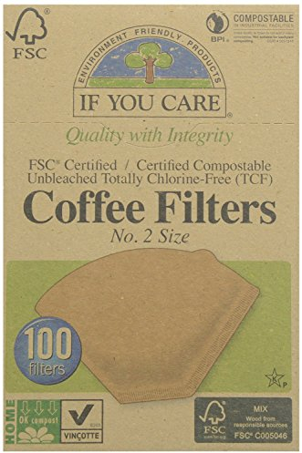 If You Care Coffee Filters No.2 Unbleached 100filters x 2