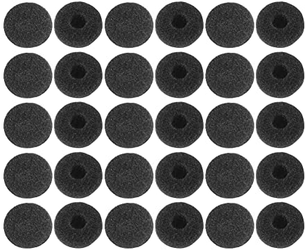 Haobase 30 Pack Foam Earbud Earpad Ear Bud Pad Replacement Sponge Covers for Earphone