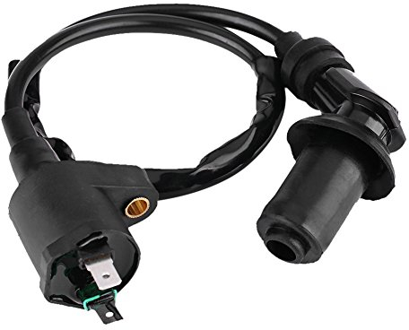 Zündspule Roller Keenso Motor Zündspule für GY6 Zündkerzenstecker (Schwarz)