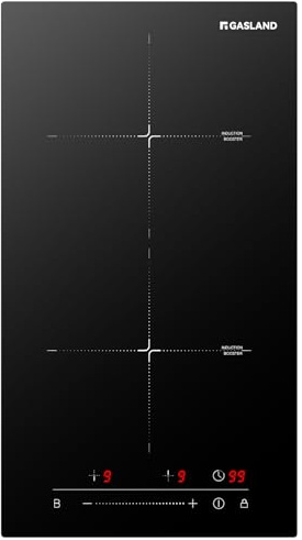 GASLAND Induction Cooktop 2 Burner, 3500W Built-in Induction Stovetop with Booster and Timer, 240V Electric Stove, 9 Power Levels, Slide Touch Control, Child Safety Lock