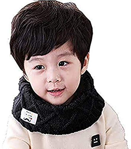 LONTG Winter Schal Kinder Strickschal Dicke Weiche Schlauchschal Wolle Rundschal Einfarbige Halstücher Warme Kinderschal Junge Mädchen Loop Schal Outdoor Sport Wandern Scarf Halswärmer als Geschenk