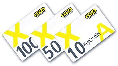 EVVA KeyCredits für AirKey und Xesar, Pay-per-Key, 10 Stück für 10 Zutrittsberechtigungen