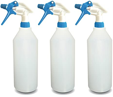 Belfont 3 st. sprayflaska 1 l I sprayflaska växter, för desinfektionsmedel, bilvård eller för rengöringsmedel I Spray Bottle I Sprayflaska tom (1 liter)