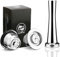 i Cafilas Reusable Reusable Nepresso Capsules for Coffee Machine Nespres*so Pods Stainless Steel 2 Pack,1 Tamper