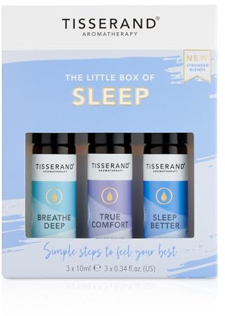 Tisserand - The Little Box of Sleep - Breathe Deep, True Comfort, Sleep Better - 100% Natural Pure Essential Oils - 3x10ml