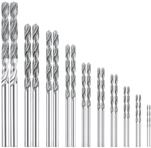 Honoson 20 Pieces Diamond Drill Bits Set for Stone Twist Tip Drill Bit Heavy Duty Micro Set for Glass Tile Jewelry 0.8 mm 1.0 mm 1.2 mm 1.5 mm 1.8 mm 2.0 mm 2.5 mm 3. 0 mm 3.5 mm 4.0 mm
