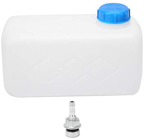 KIMISS 28.5x14x14cm Gaskraftstoff Benzintank,5.5L Großes Fassungsvermögen Heizöl Benzintank Kunststoff für Auto LKW Schiff Luftfahrt Standheizung Box(Blau)