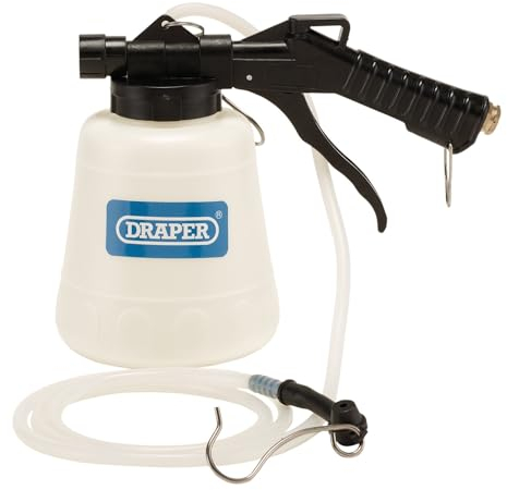 Draper 22113 Pneumatic Brake Fluid Extractor, 1L, Full Brake Replacement on Cars, Vans, Truck and Motorbikes