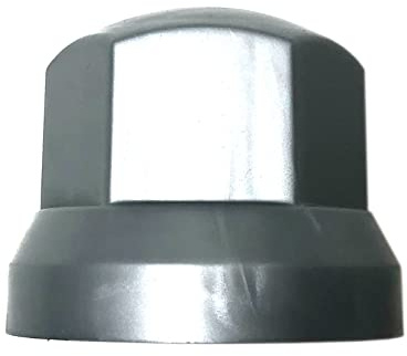 MelTruck® 50 tapas protectoras para tuercas de rueda gris, diámetro de 32 mm, para tornillos bajos para camiones