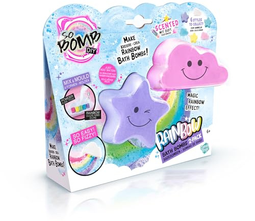 Bomba da bagno arcobaleno, confezione da 2