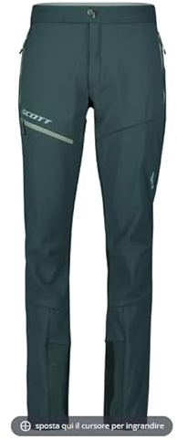 Scott - Herren Hose für Ski Alp Explorair Softshell, Aruba Green, L Plus Lungo