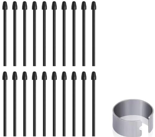 20 pcs Stylus Pen Tips Compatible with Remarkable 1/2 Tablet Pen, Replacement Tips/Nibs for Remarkable 1/2 Pen, Marker Pen, Remarkable Plus Pen Tips/Nibs with Tool (20 Pcs Black)