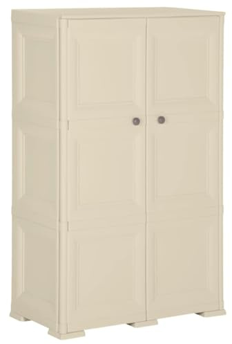 CKioict Küchenschrank Büroschrank Materialschrank Kunststoffschrank 79x43x125 cm Holzdesign Angora-Weißfür Flur Schlafzimmer Wohnzimmer Esszimmer