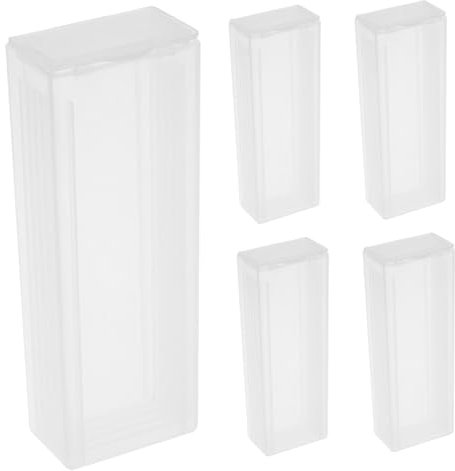 Gatuida 5stücke Pathologische Mikroskop-slide-box Mit Design Sichere Aufbewahrung Für Objektträger Leicht Zu Reinigen Mit Großen Schnappverschlüssen Und Getrennten Schlitzen Für