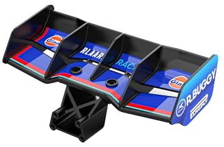 LAFPACY R16130 Body Wing with Sticker in Blue, Body Shell Rear Spoiler Tail Wing Spare Part for1:14 Brushless RC Car