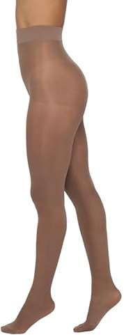 Sarah Borghi Fit 70 Collant Donna 70 Denari Velato, Calze a Compressione Graduata, Riposanti, in Lycra con Tassello in Cotone e Cucitura Piatta, Made in Italy (camel, 3)