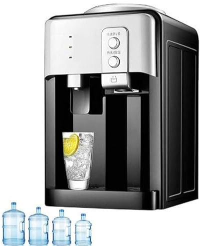 Top Loading Water Cooler Dispenser with Ice Maker - Hot & Cold Water Dispenser for Home Office Dormitory, Countertop Electric Water Dispenser