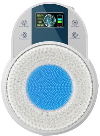 Luobannm Cepillo de Espalda para Ducha, Cepillo Corporal, Cepillo de Espalda Eléctrico de Pared, Cepillo de Ducha de Limpieza Profunda con Enchufe Inteligente de la UE.