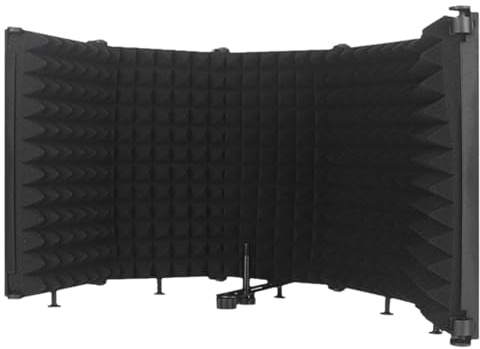 Paraurti per microfono – Apparecchiature per la riduzione del rumore di diffusione, Barriera in spugna ventilata | Accessorio per il controllo acustico di registrazione professionale