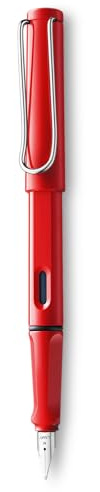Lamy Safari Fountain Pen Red Broad