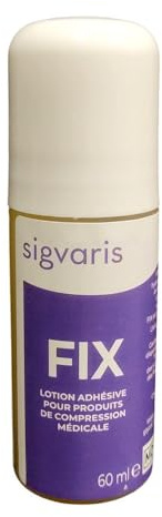 SIGVARIS FIX Roll-on Klebelotion – Befestigung von Kompressionsstrümpfen ohne Haftrand – wasserlöslich, hautschonend, fleckenfrei – für Arme und Beine