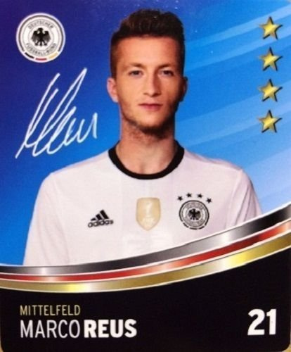 Rewe DFB Sammelkarten EM 2016 Auswahl aus allen 36 und Sammelalbum oder alles komplett (Nr 21 Marco Reus)