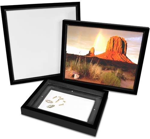 Besthobby B-Ware Bilderrahmen inklusiv Keilrahmen (27x33cm (24x30cm)) schwarz/Bilderrahmen Keilrahmenbilder Leinwand Hochzeit Künstlerbedarf Bild Rahmen