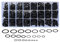 通用 740 Stück Dichtungsringe Set, Nitrilkautschuk Dichtungen Ringe, O-Ring Sortiment Dichtungsset, Plumbing Gummi Dichtungssatz für Reparatur Autos Sanitär Werkstatt Autoreparaturen
