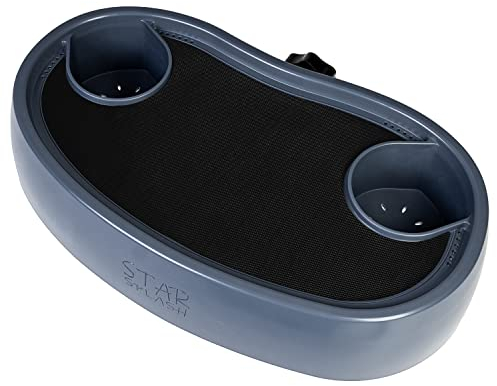 Star Splash Verstellbares Ablagetablett für den Whirlpool und Badewanne - Strapazierfähiger, Rutschfester Becherhalter - Für Freistehende Wannen und Whirlpools - Drinnen & Draussen - 43 x 25 x 10 cm