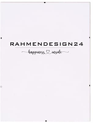 Rahmendesign24 Bilderrahmen, Rahmenlos, Cliprahmen 21x29,7 (DIN A4) Bildhalter, Fotorahmen, Wechselrahmen