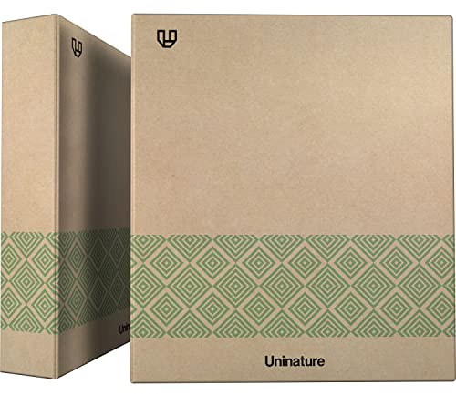 Unipapel Ringordner aus recyceltem Kraftpapier, A4, Grün, 4 gemischte Ringe, 40 mm, Uninature Concept, FSC-zertifiziert