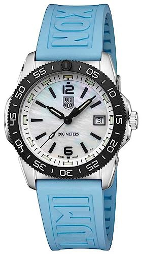 Luminox Orologio analogico al quarzo svizzero da uomo con cinturino in gomma XS.3124M, Nero, cinghia