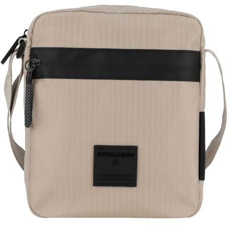Strellson - northwood rs Umhängetasche mit Reißverschluss für Herren, Beige, Maße 20x24x5 cm