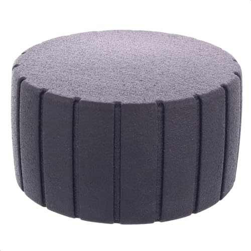 WAGNER Design-Boden-Türstopper SCREW OR GLUE/Schrauben oder Kleben ROUND - 55 x 55 x 55 x 20 mm, Korpus und Puffer thermoplastischer Kautschuk, schwarz, Designpreis - 15518311