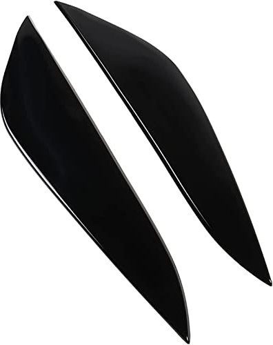 LEMAS Autoscheinwerfer Wimpern Augenbrauen Aufkleber für Tesla Model 3 2016-2022, Frontscheinwerfer Trim Augenlider Deckel Scheinwerferblenden Dekoration,A-Gloss Black