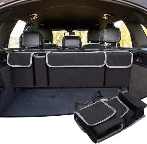 SEGSFGHD Kofferraum Organizer Auto, für BMW X3 G01 2018-2021 Kofferraum Organizer Auto Faltbox Autotasche Zusammenklappbarer Auto Organizer,A