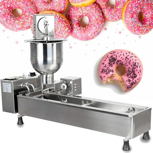 Single Row Auto Doughnut Maker, Control Commercial Automatic Donut Making Machine, Doughnut Fryer, Stainless Steel Auto Donut