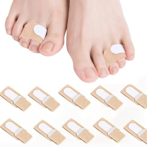 Raddrizzatore per Dita a Martello,10 Pcs stecche per dita dei piedi Tutore Dito a Martello Piede Protezione Dita Piedi per dita rotte,distorsioni, dita incassate e gonfie