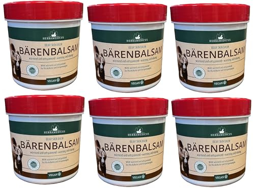 6er Pack. Herbamedicus Bärenbalsam Gel wärmend entspannend, 6x 250 ml