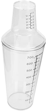 ULTECHNOVO Vaso Mezclador Transparente Coctelera Para Preparar Té y Leche Para Bar o Bebidas Mezclador De Té Leche