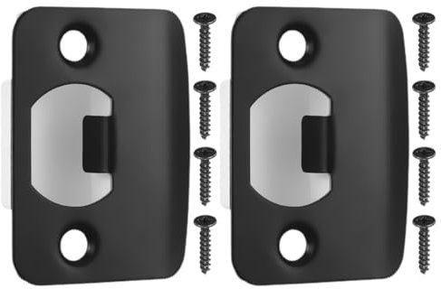 Garneck 2pièces Gâche De Pêne Dormant Inoxydable Gâche De Porte Pour Maison Livrée Avec Vis Pour Installation Facile