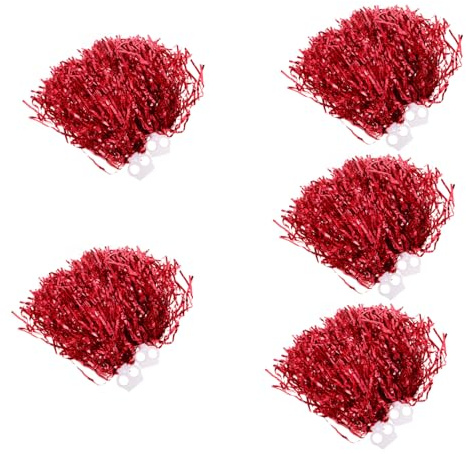 ARTSEWPLY 10 Stück Sport Pompons Mit Griff Für Tanz Unterstützung Cheerleader-ausrüstung Festival-Performance-Requisiten Hand-Pompons Für Verschiedene Anlässe