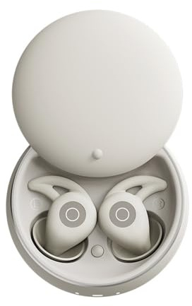 Kouamor Schlafkopfhörer Bluetooth DF0154, Schlafkopfhörer mit ANC, Kabellose Bluetooth Seitenschläfer, Anti-Schnarch-Kopfhörer Sleep Pods, Geräuschfrei Schlafen Sleepbuds, Kein Druckgefühl (Grau)