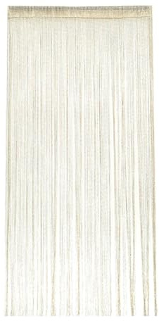 ZMCGNO Cortina de Cristal línea de Flash Borla Brillante Cadena Puerta Cortina Ventana habitación Divisor decoración del hogar(Beige Yellow)